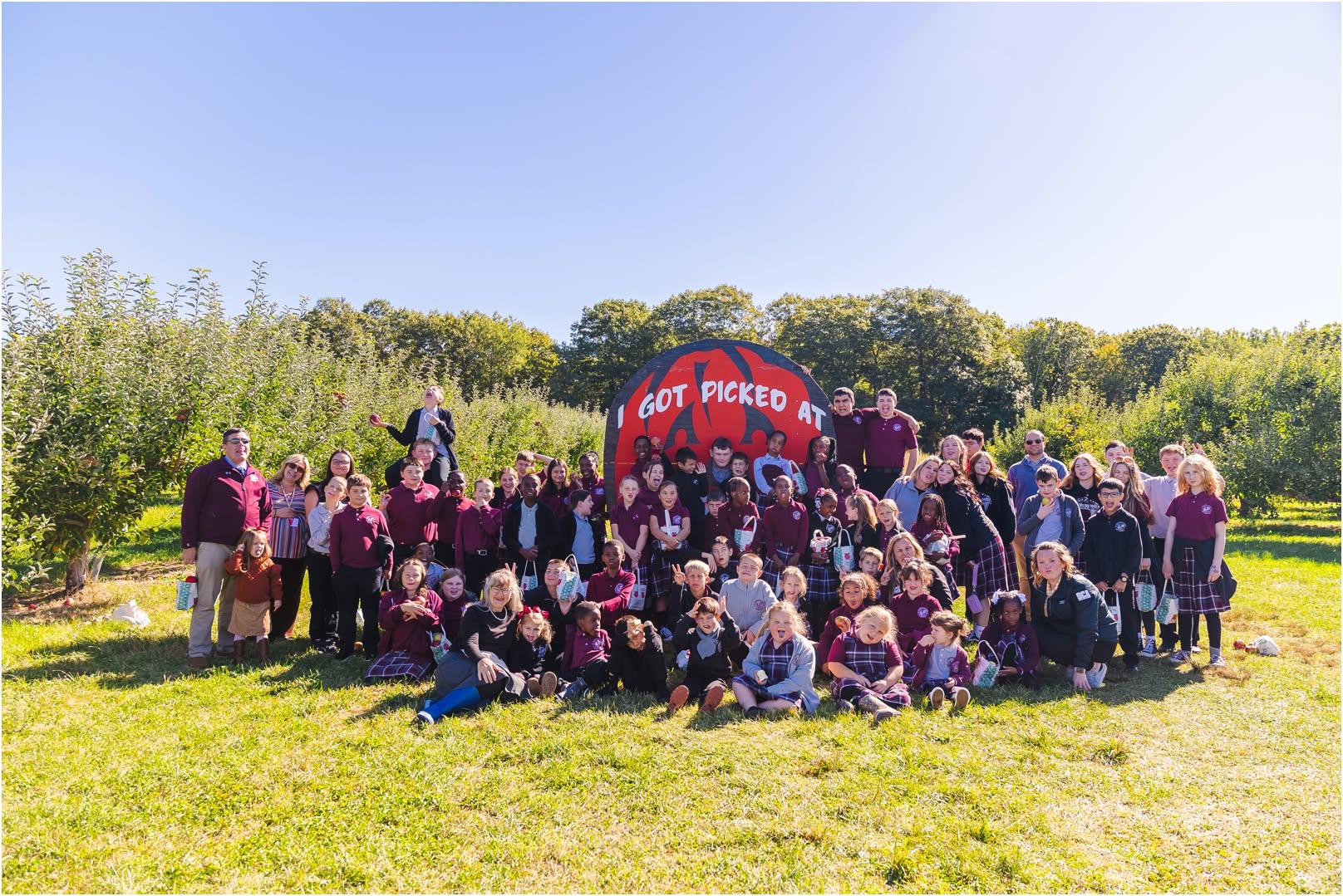 SCA's Annual Apple Picking Field Trip at Gile's Orchard