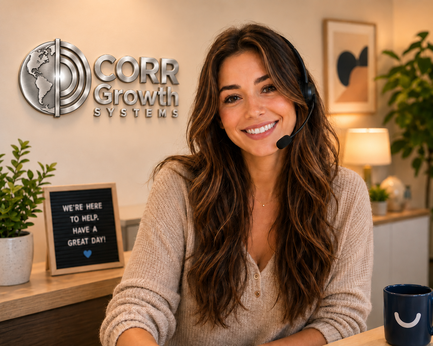 Jolene, the 24/7 AI receptionist from Corr Growth Systems