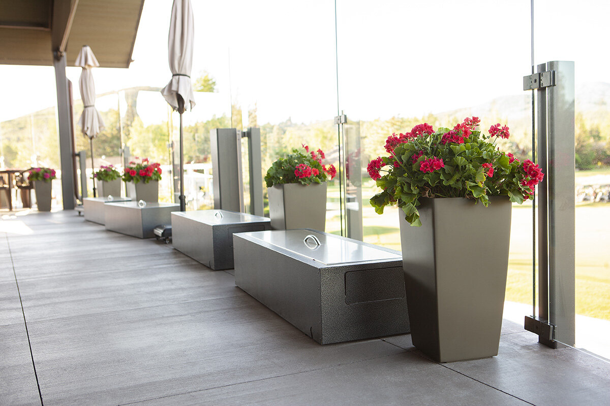 Composition 39 — Exterior plantscaping installation by Rikka Floral