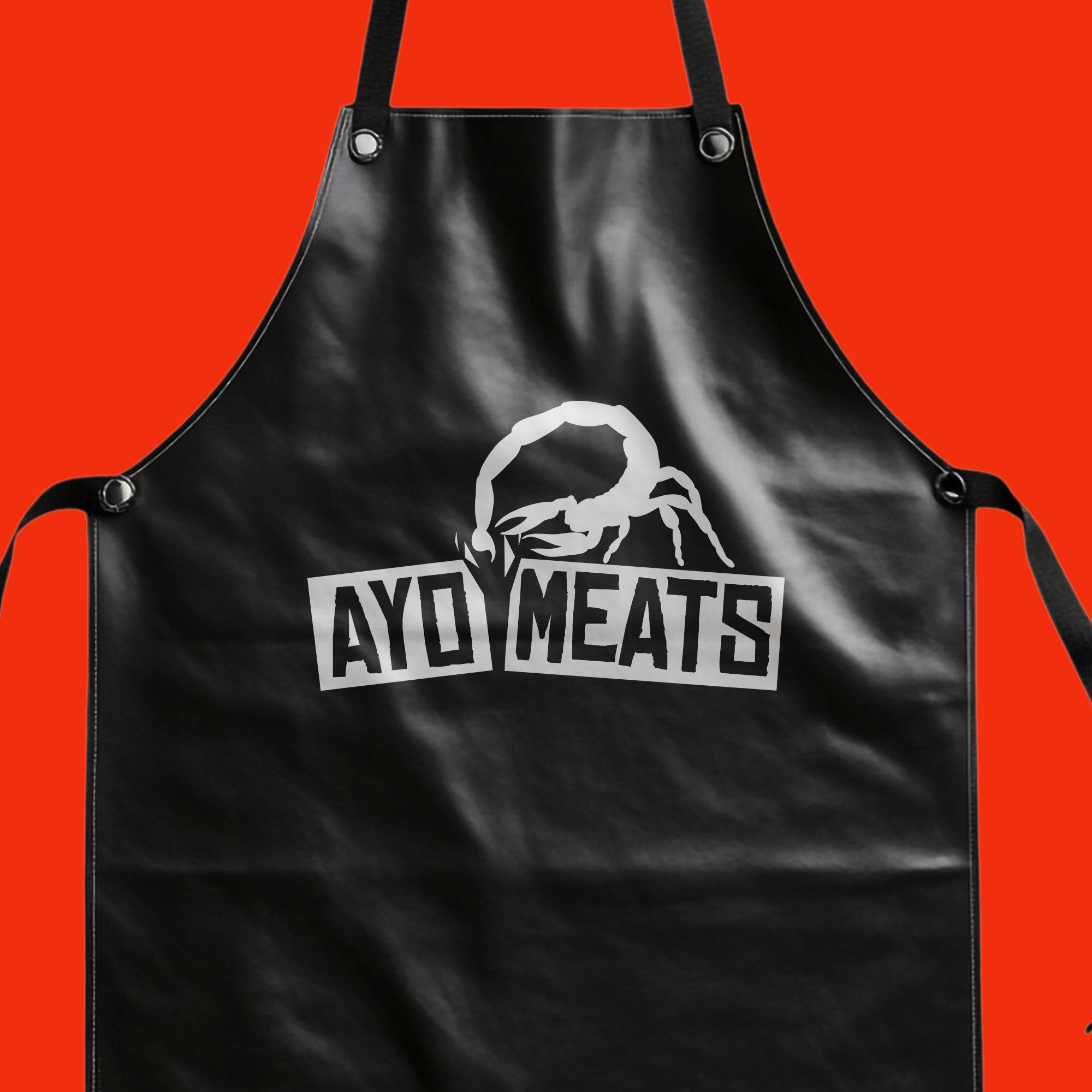 AYD Meats leather apron branding