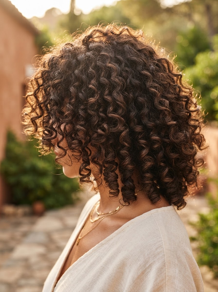 Cheveux bouclés — texture naturelle, NORIMA