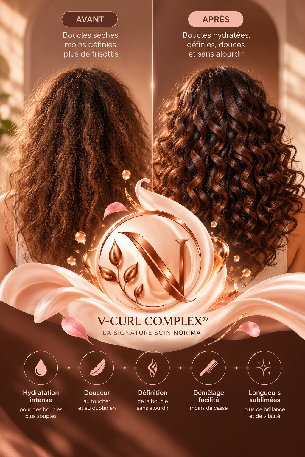 V-CURL COMPLEX® avant/après