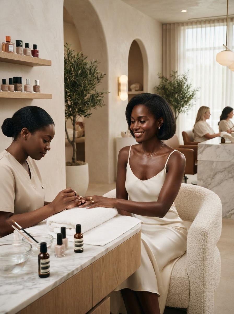 The Nail Nook luxury studio interior