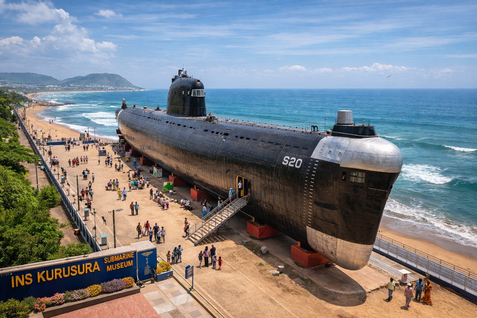 INS Kursura Submarine Museum at RK Beach