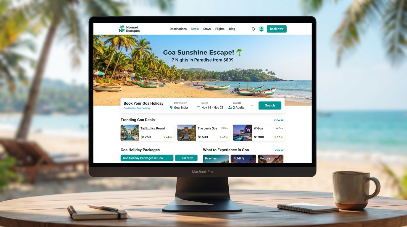 Best Goa Deal — Digital Marketing project showcase by Startup Web Solution