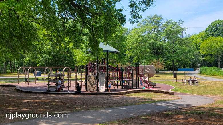 Roosevelt Park playground and green space in Edison, New Jersey, part of the Edison park system