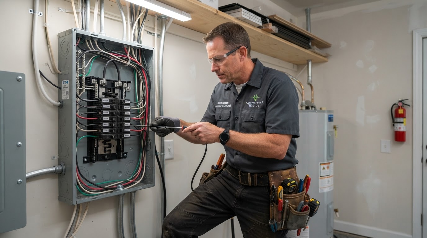 Electrical Contractors on the job