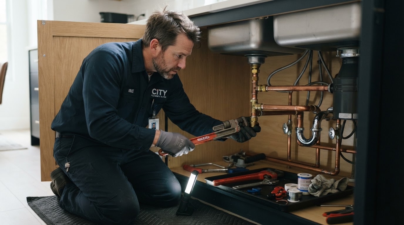 Plumbing & HVAC on the job
