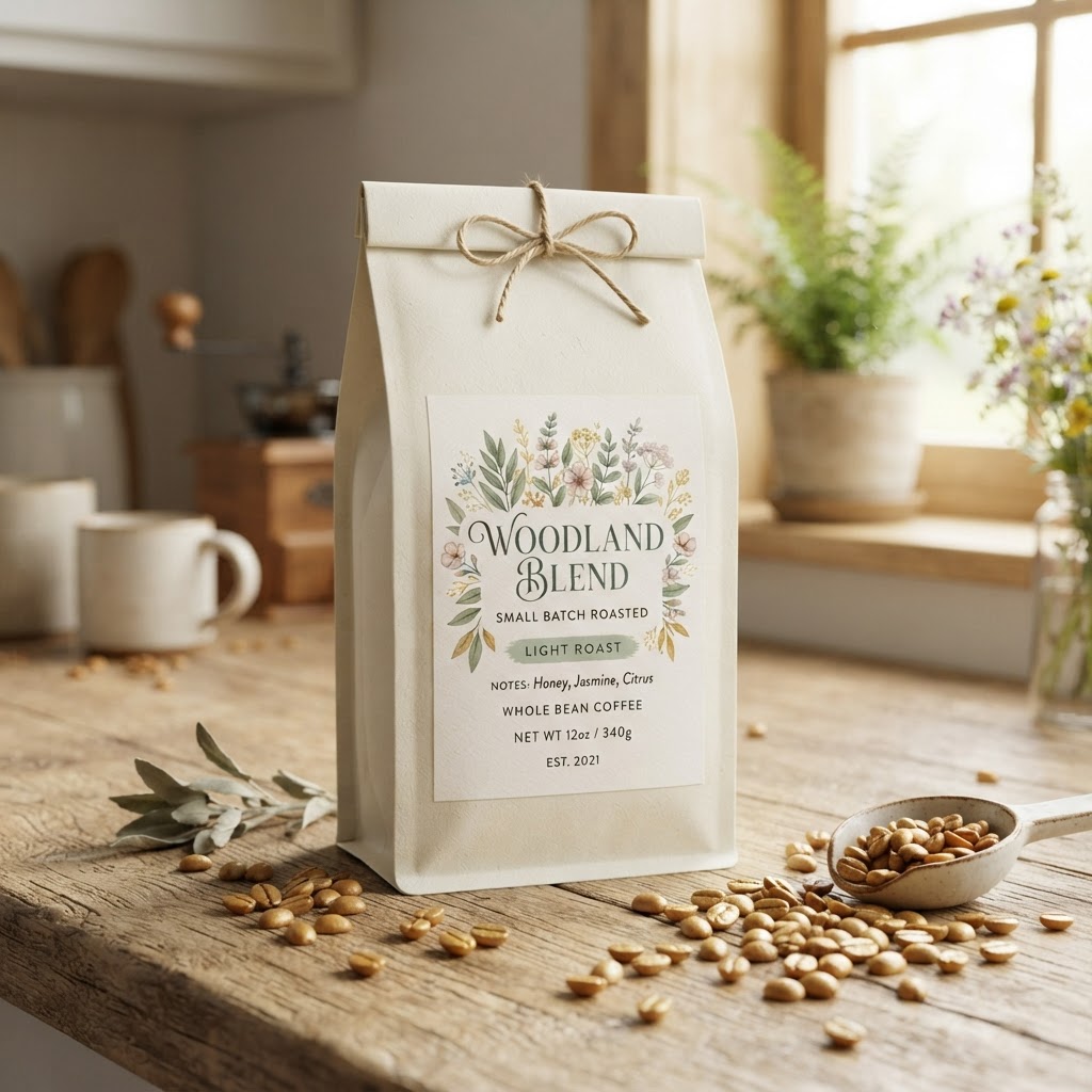 Ethiopian Yirgacheffe coffee bag