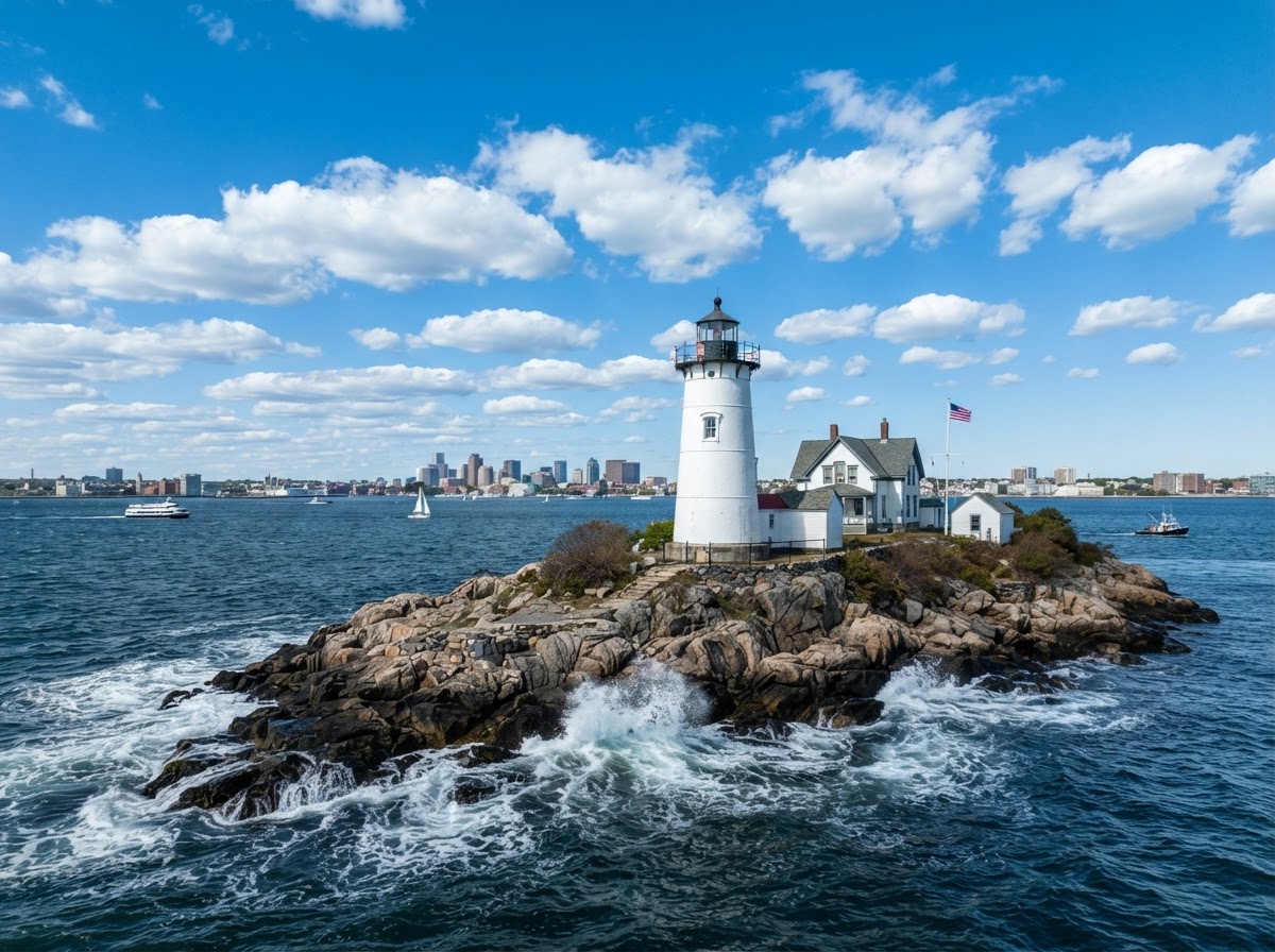 Boston Light in Massachusetts