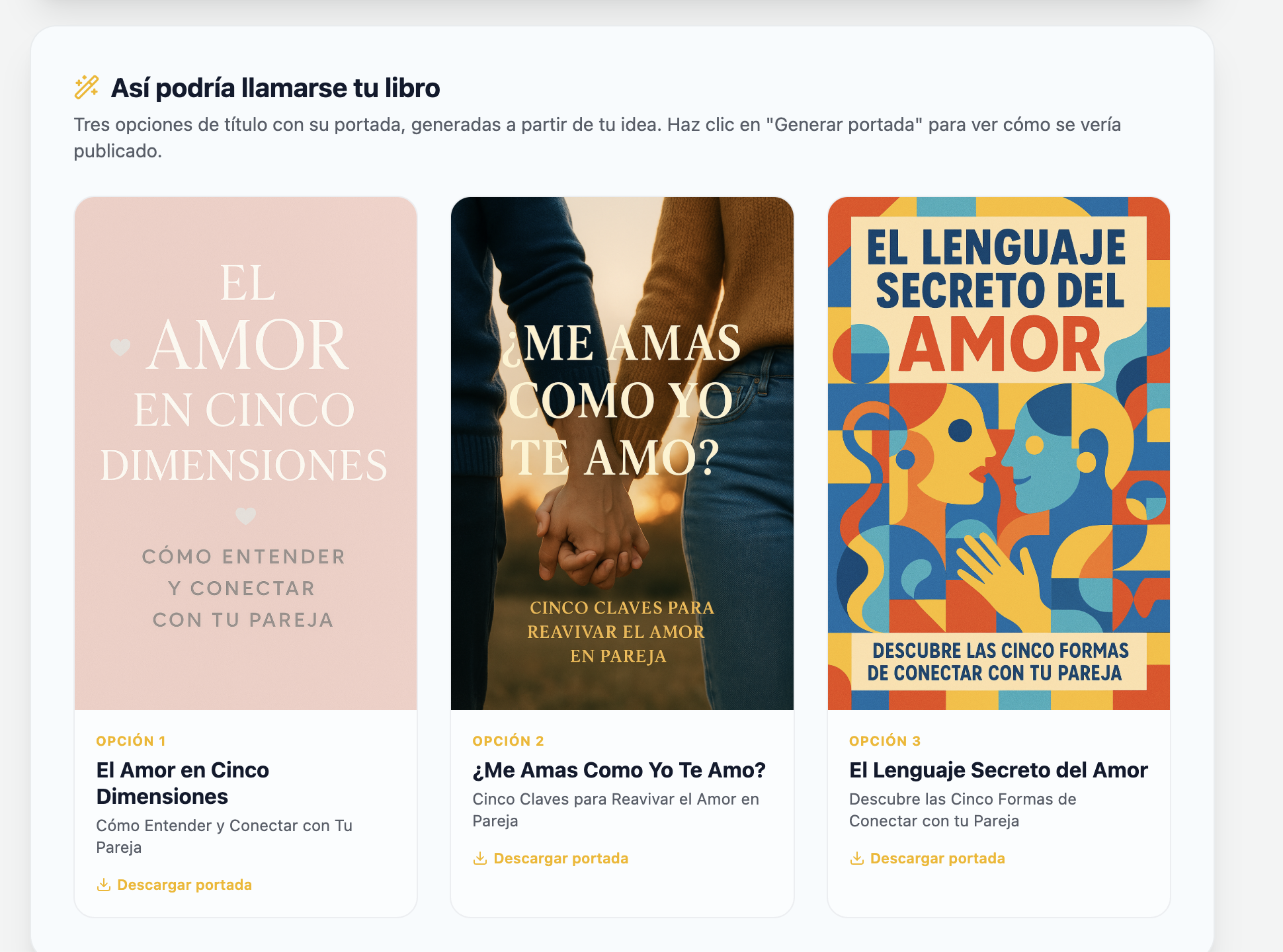 Vista previa de un diagnóstico editorial con tabla de mercado, portadas y potencial estimado