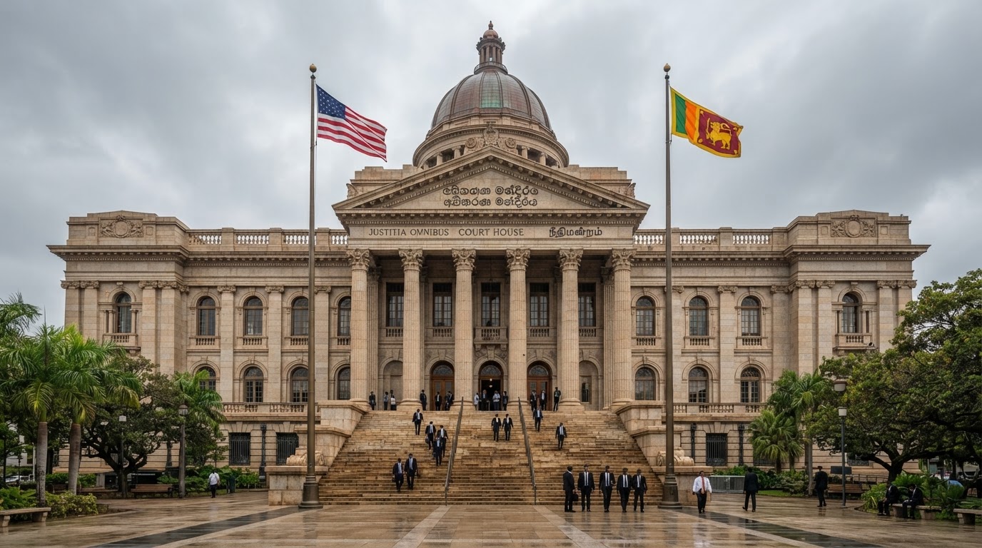 Neoclassical columned courthouse exterior with stone steps