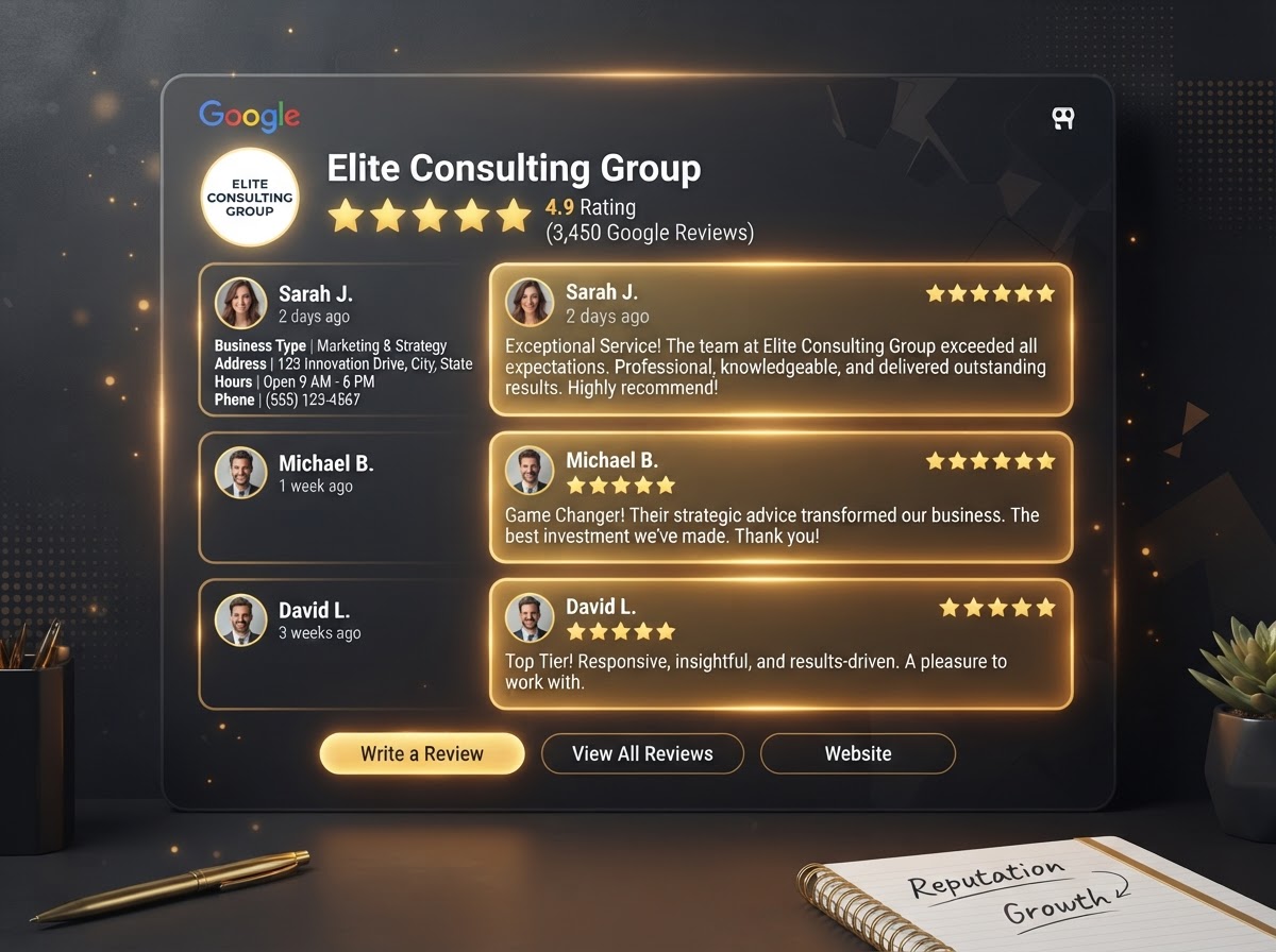 Google Setup & 5-Star Reviews — Build a 5-star reputation that ranks and converts.