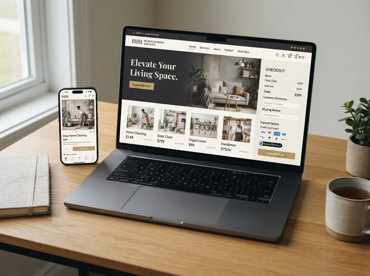 E-commerce — Storefronts engineered to maximize average order value.