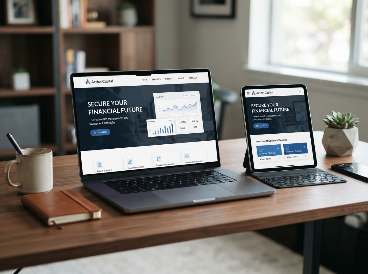Web Design — Conversion-focused designs built around your funding products.