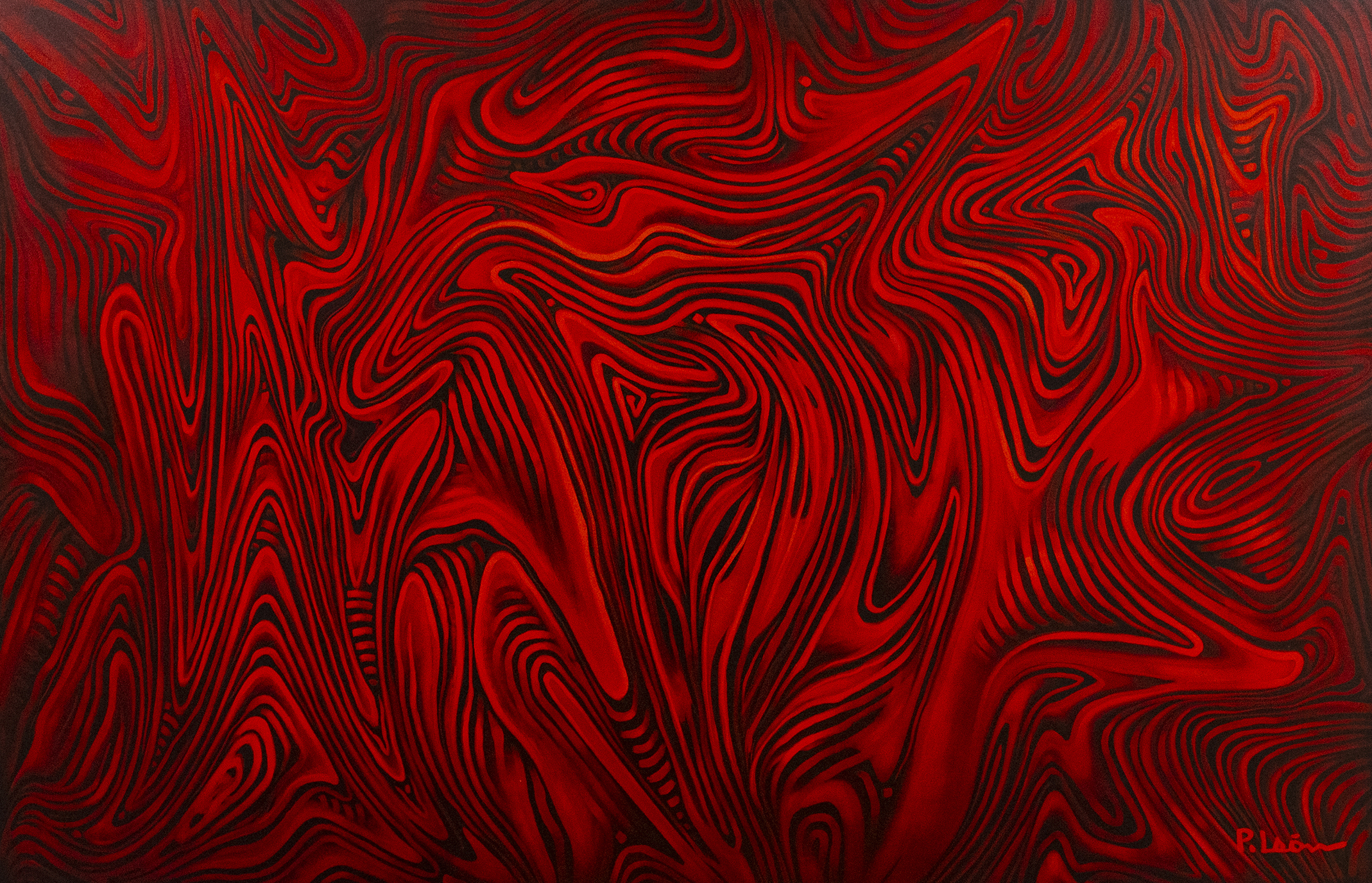 Quantum — obra de Pedro León, Óleo