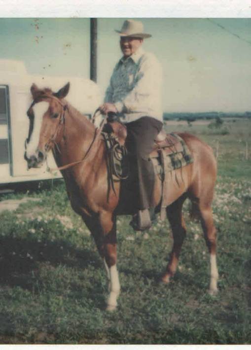 Misty's grandfather on horseback