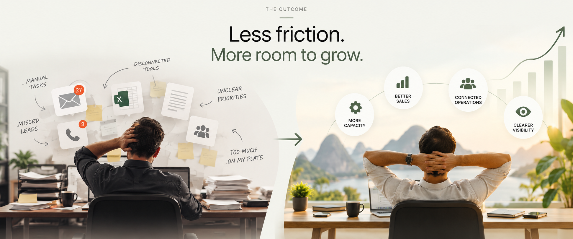 The Outcome: Less friction. More room to grow.