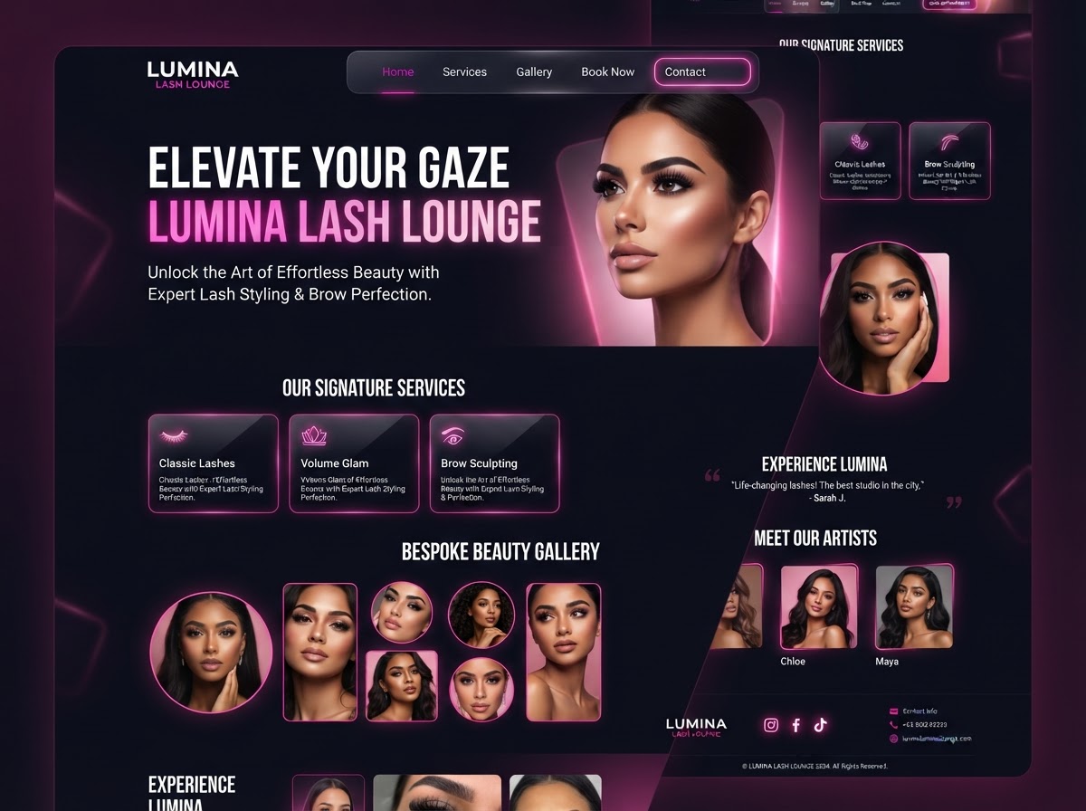 Salón de Belleza y Spa — Diseño Web Moderno