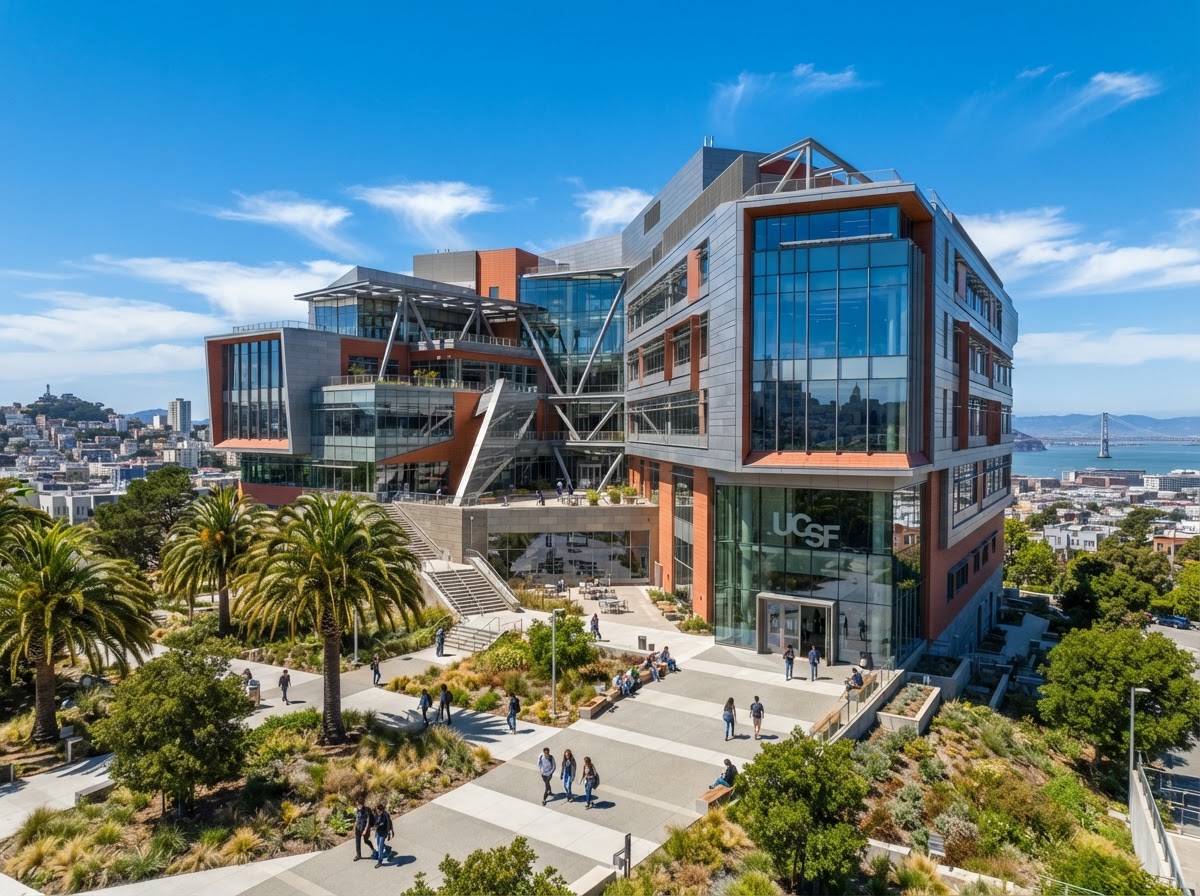 San Francisco State University campus in San Francisco, USA