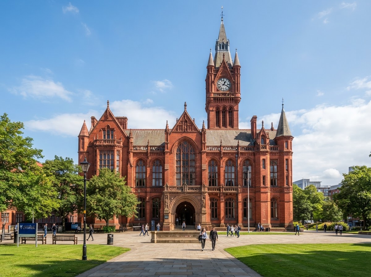 University of Liverpool campus in Liverpool, UK