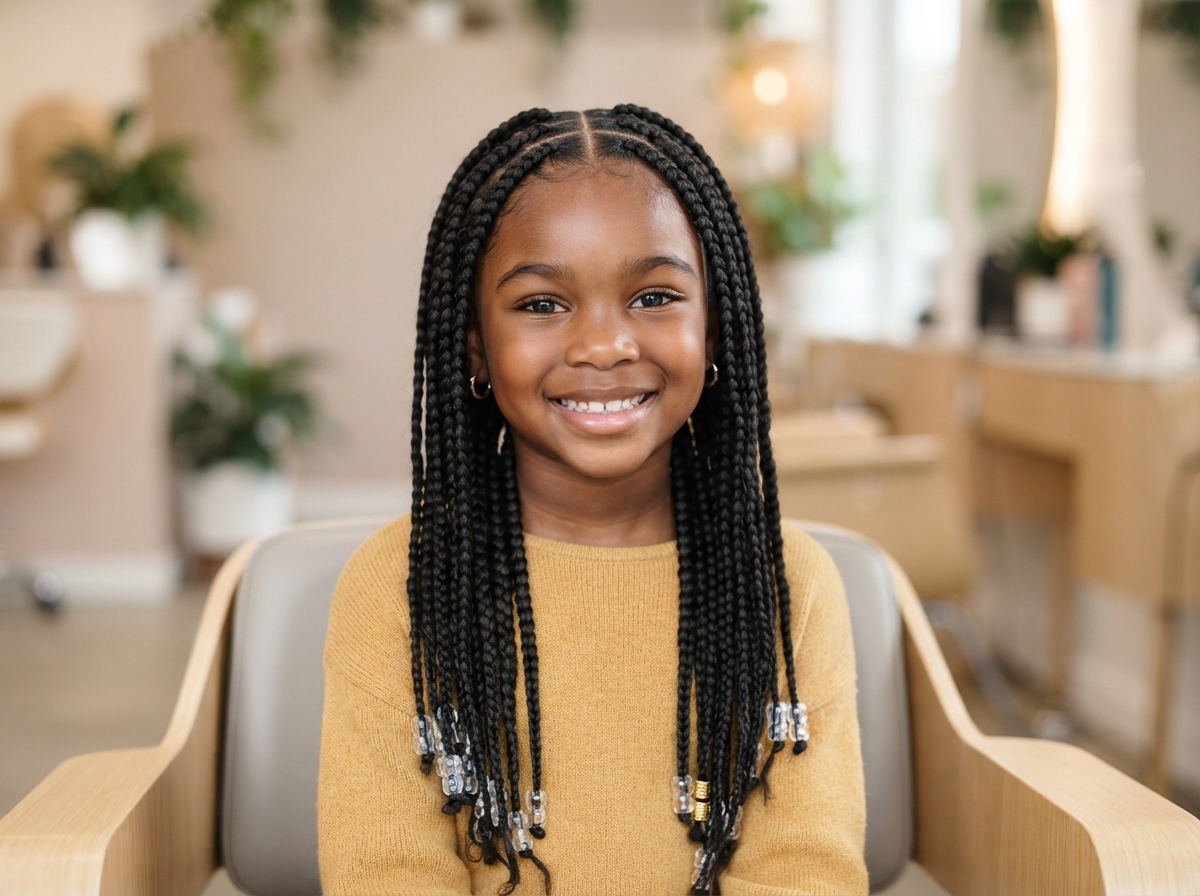 Kids' Knotless Braids