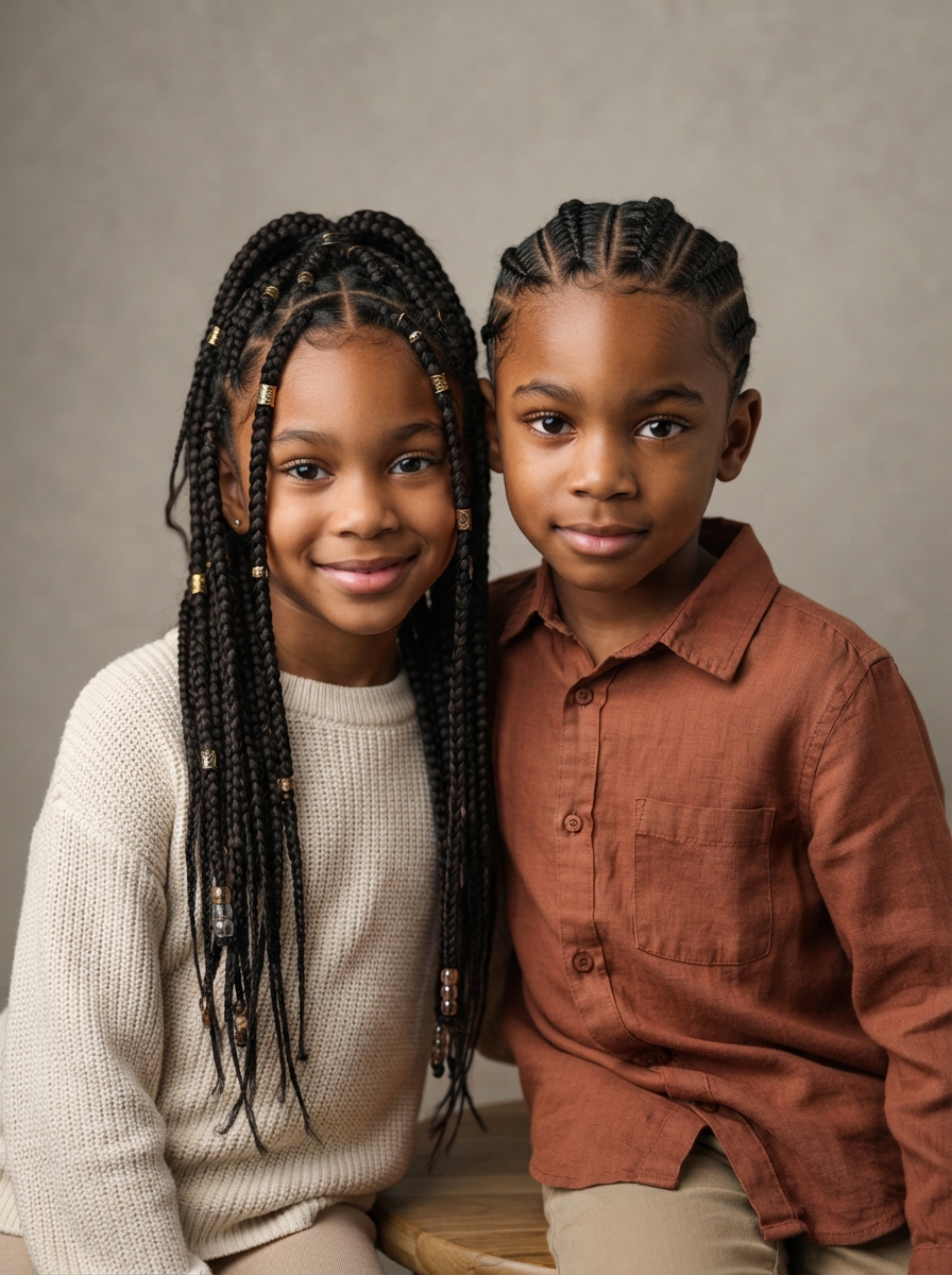 Kids' Styles braided hairstyles at Honey Bel Hair salon in Fort Worth, TX — 38 portfolio photos of professional braiding work