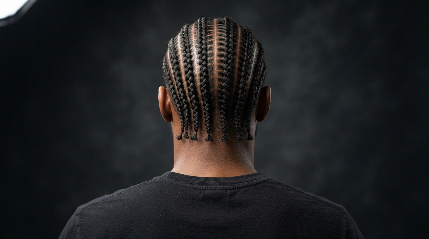 Men's braiding services at Honey Bel Hair in Fort Worth, TX