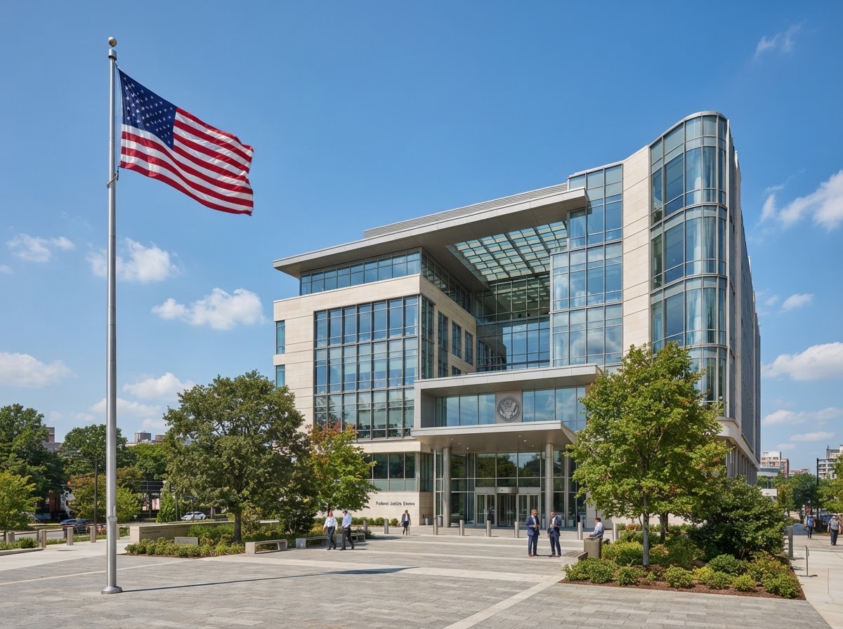 Modern government office building exterior