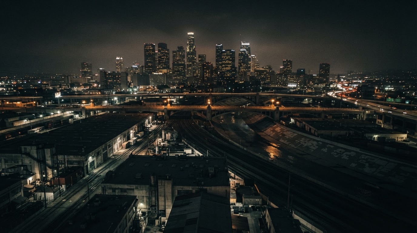 Downtown Los Angeles at night