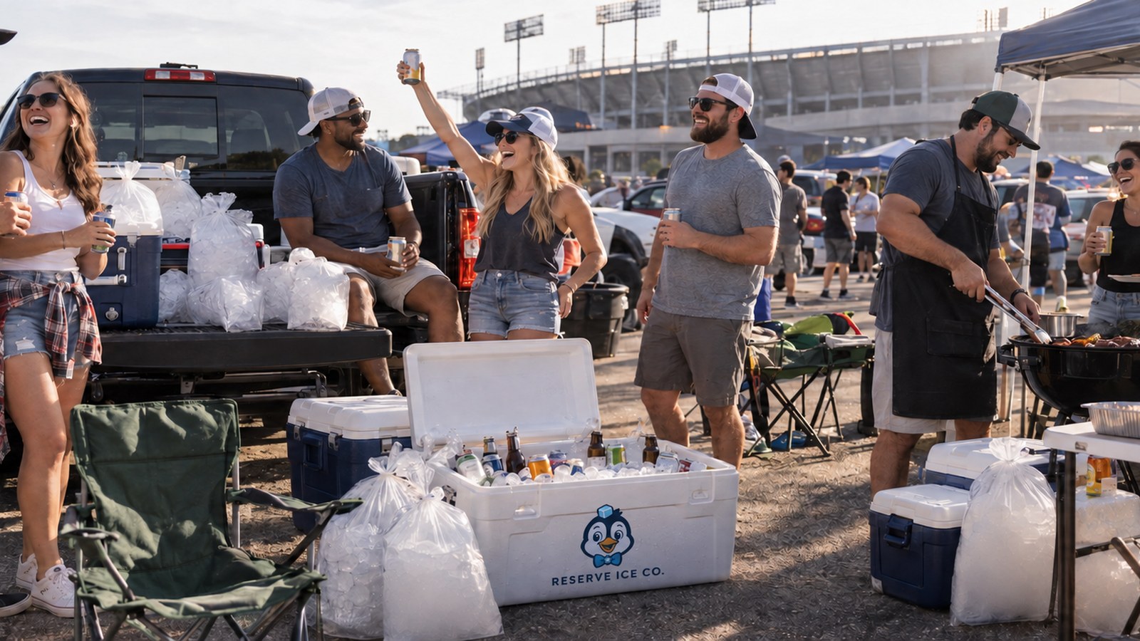Tailgates & Game Day ice delivery