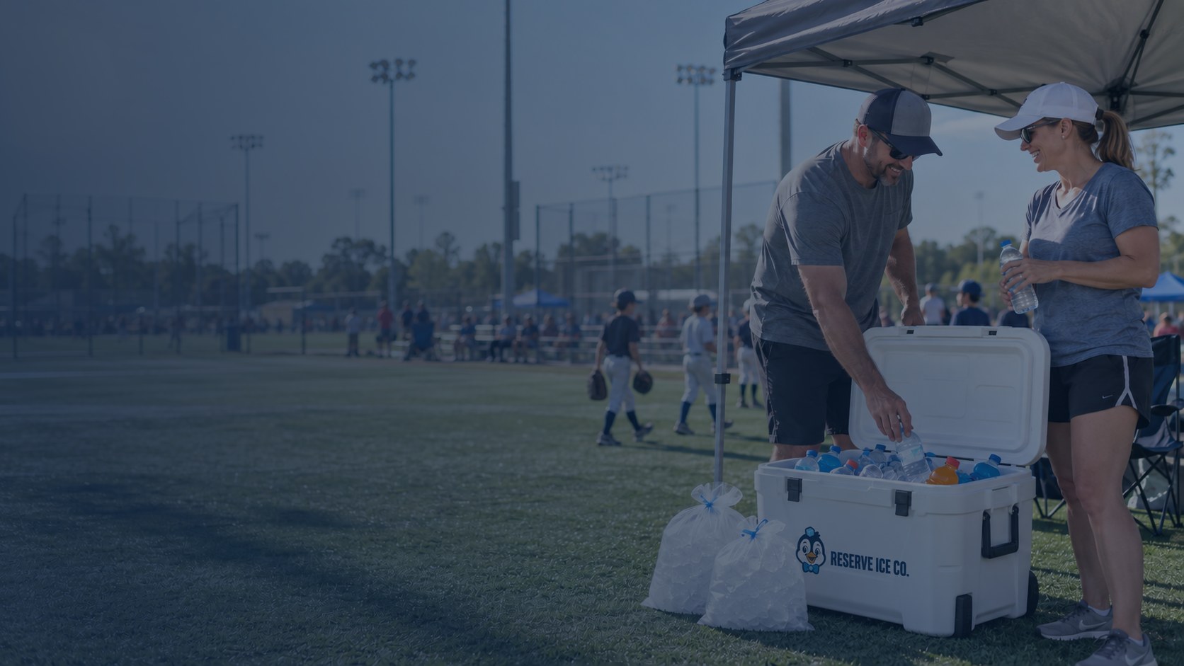 Bagged ice delivery for Mansfield tournaments, Friday night games, and parties