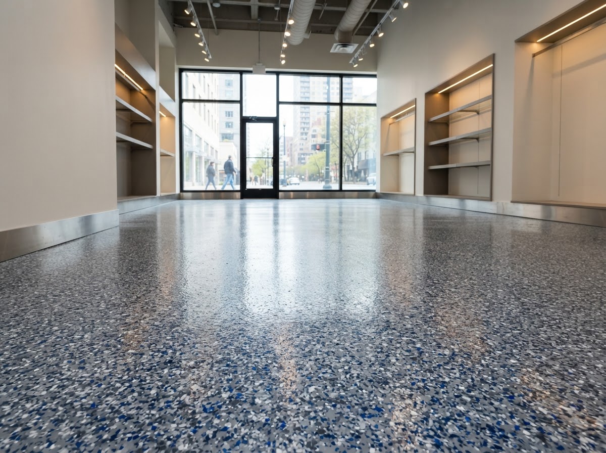 Epoxy Flake Systems example 3 — accurate representation