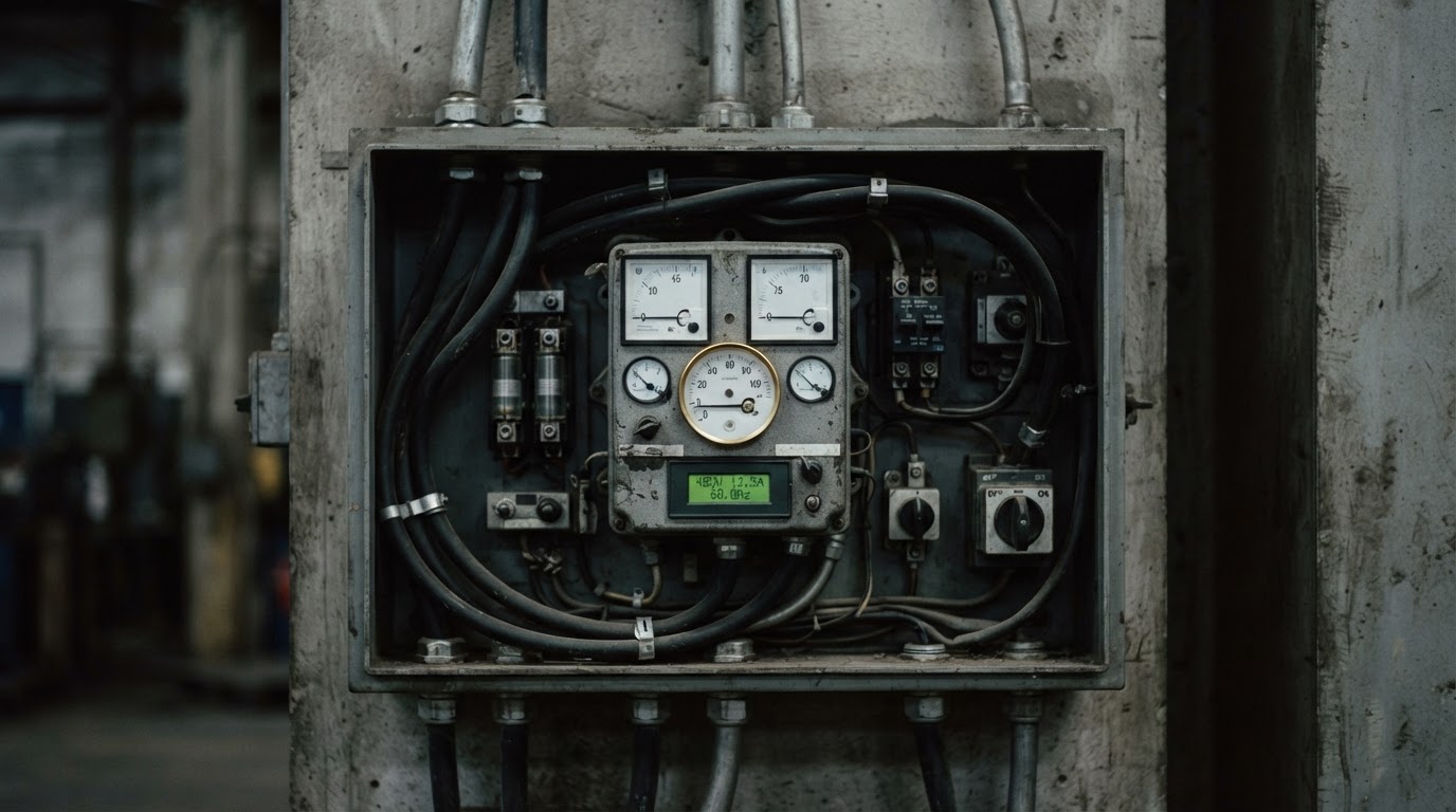 Industrial electrical meter panel
