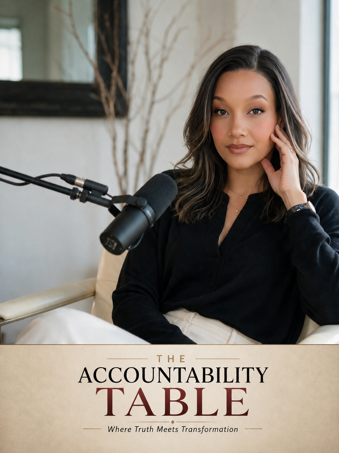 Nicole Santana hosting The Accountability Table podcast: Where Truth Meets Transformation