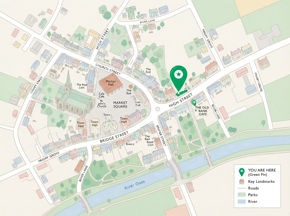 Map showing the location of Ashdown Solutions in East Grinstead