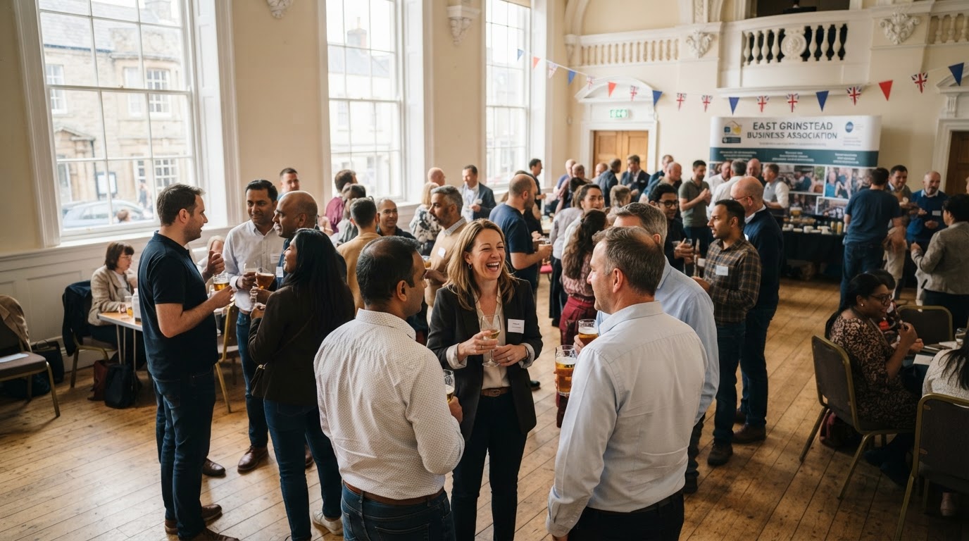 Local business networking event in progress
