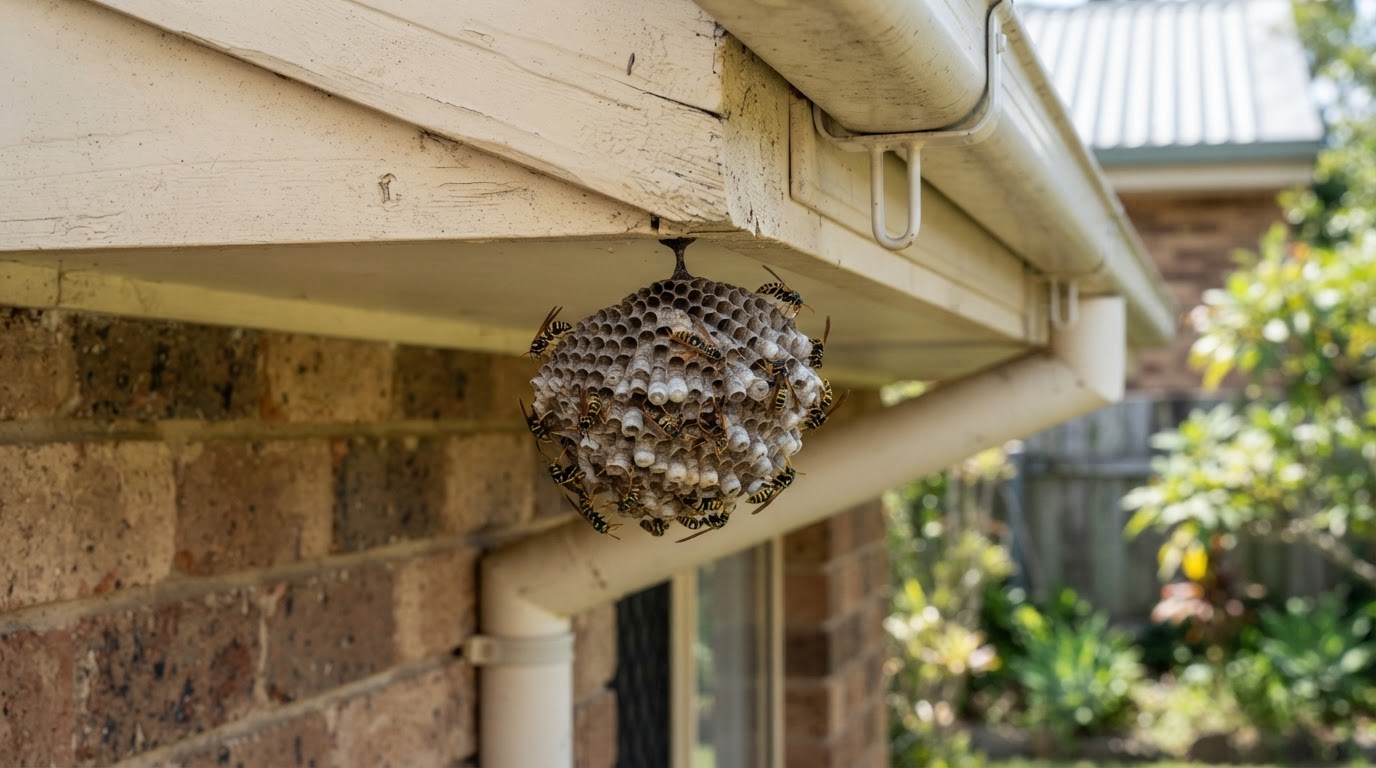 Wasp nest removal near living areas