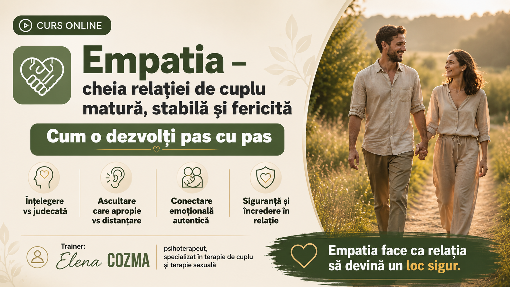 Empatia – cheia relației de cuplu matură, stabilă și fericită