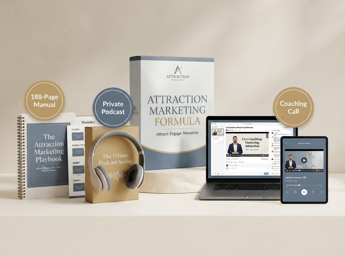 The Attraction Marketing Formula product cover mockup
