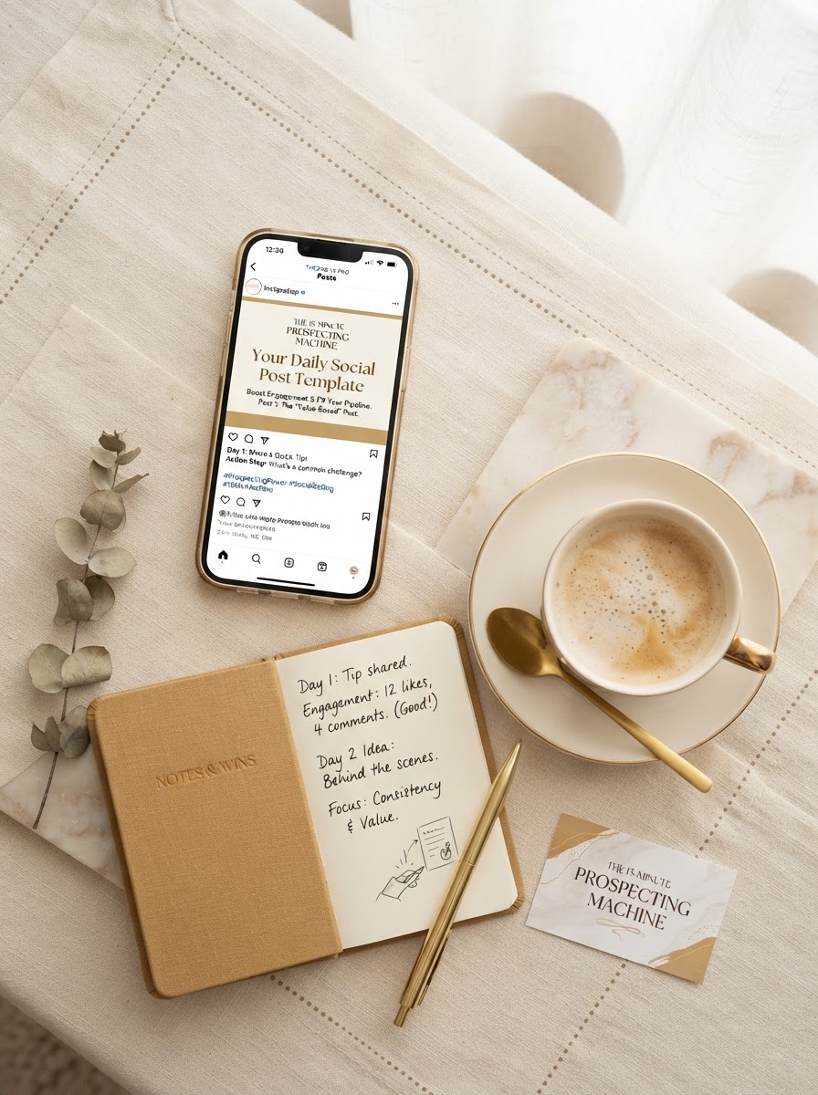 The 15-Minute Prospecting Machine product cover mockup