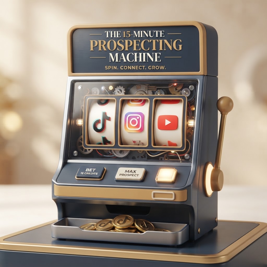 The 15-Minute Prospecting Machine product cover mockup