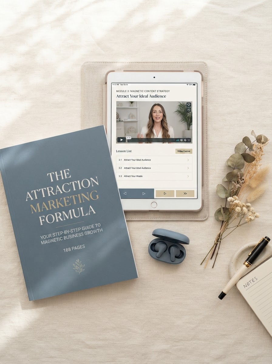 The Attraction Marketing Formula product cover mockup