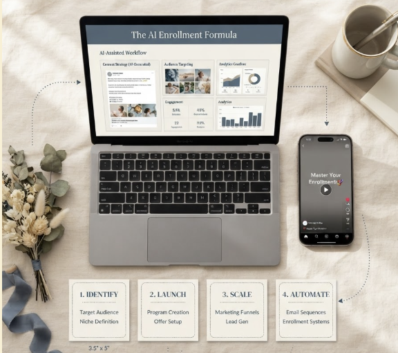 The AI Enrollment Formula product cover mockup