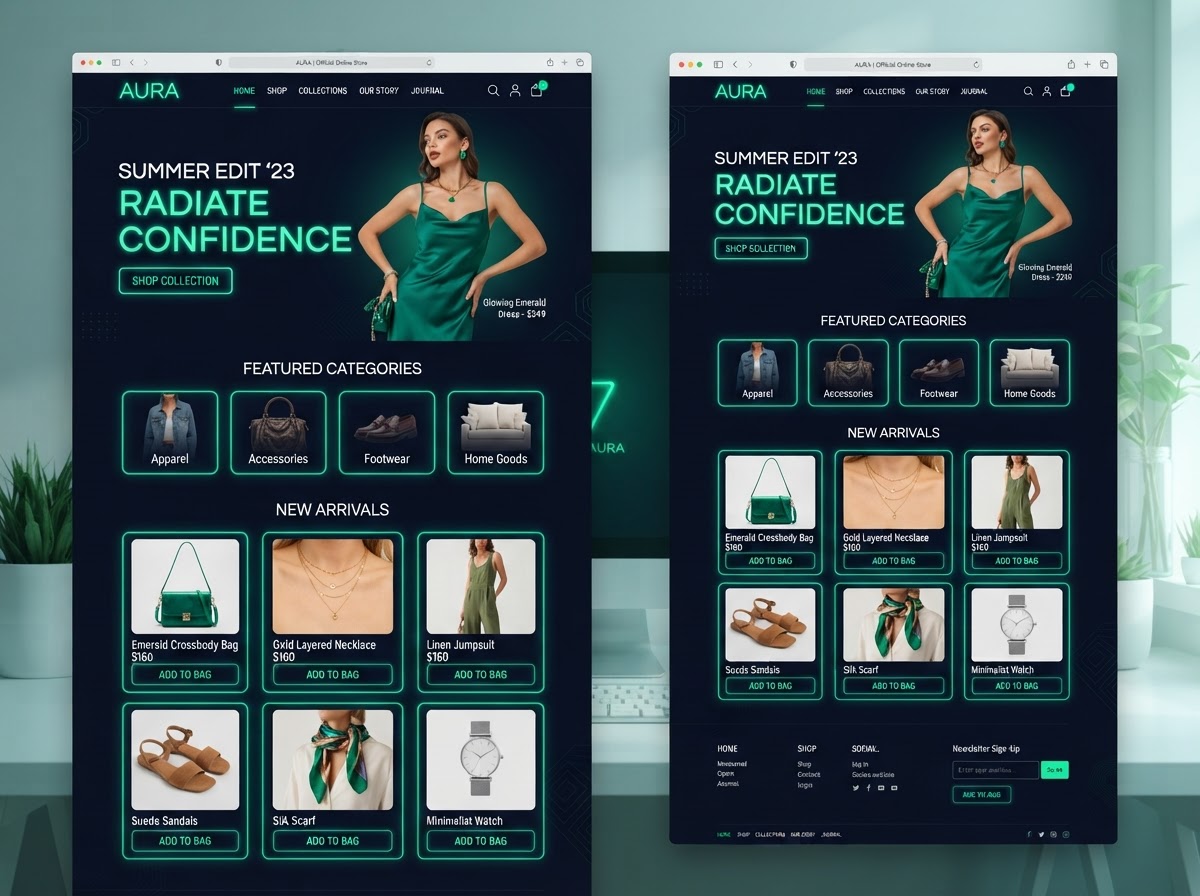 Página web profesional para tienda y boutique con catálogo de productos