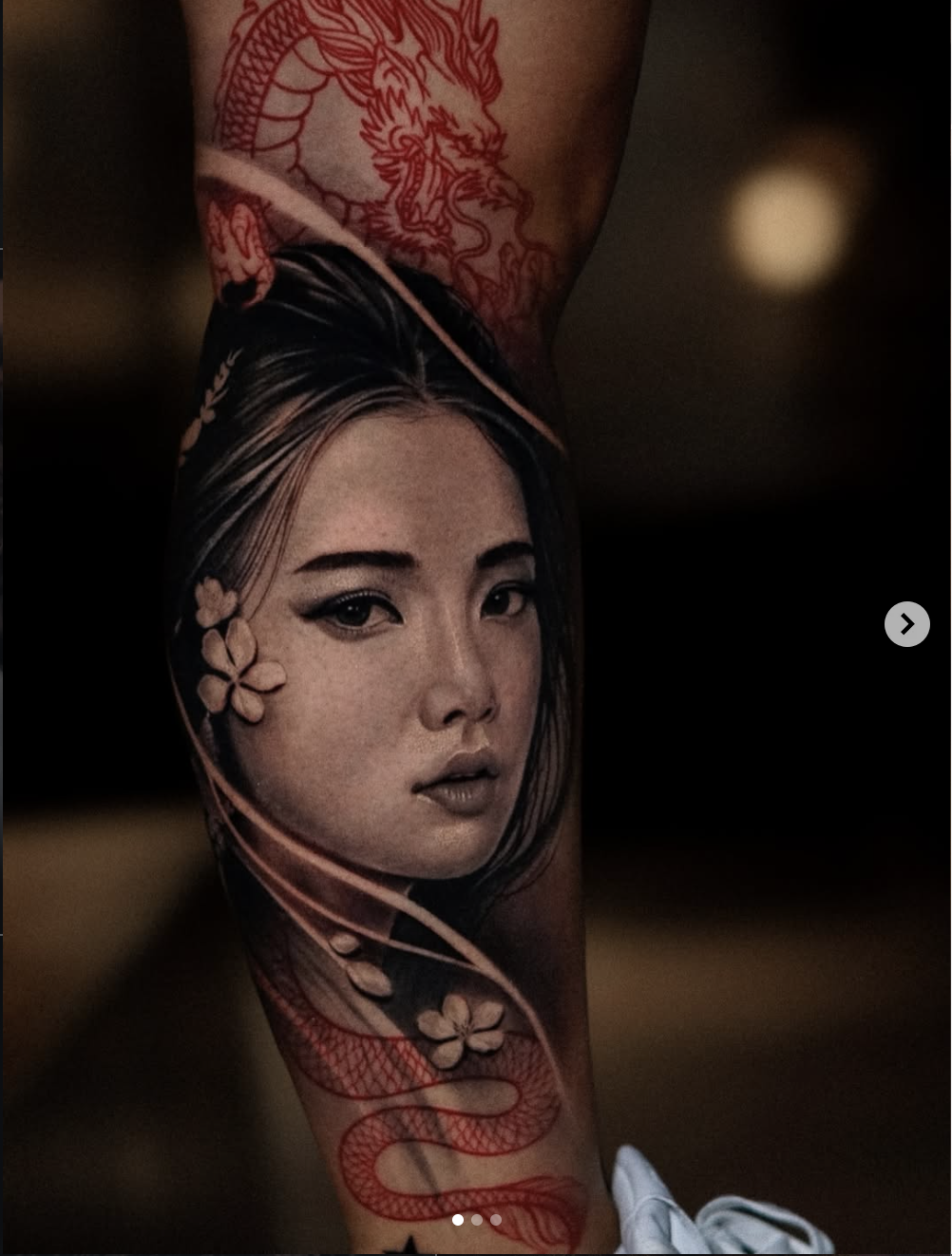 Geisha y dragón