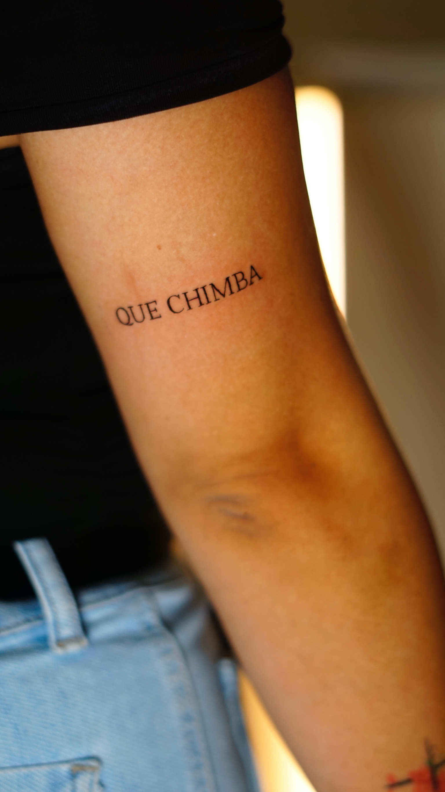 Lettering 'Que Chimba'
