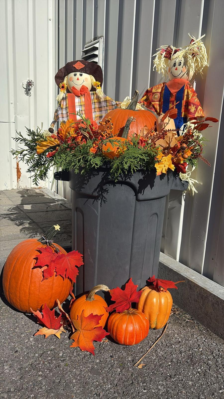 Décor d'automne chaleureux — Citrouilles et couleurs de saison