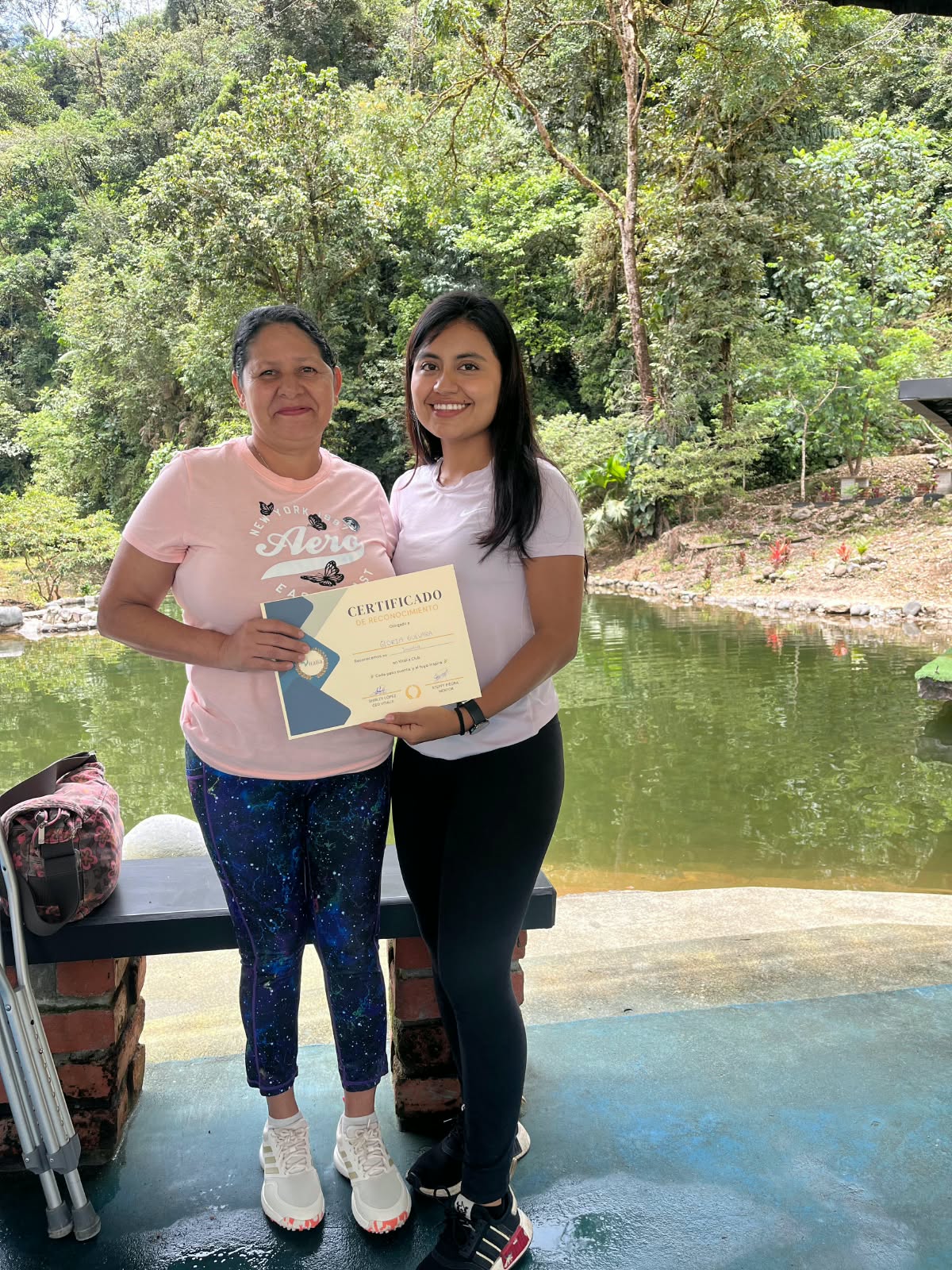 Reconocimiento a miembro activa de Vitalia Club