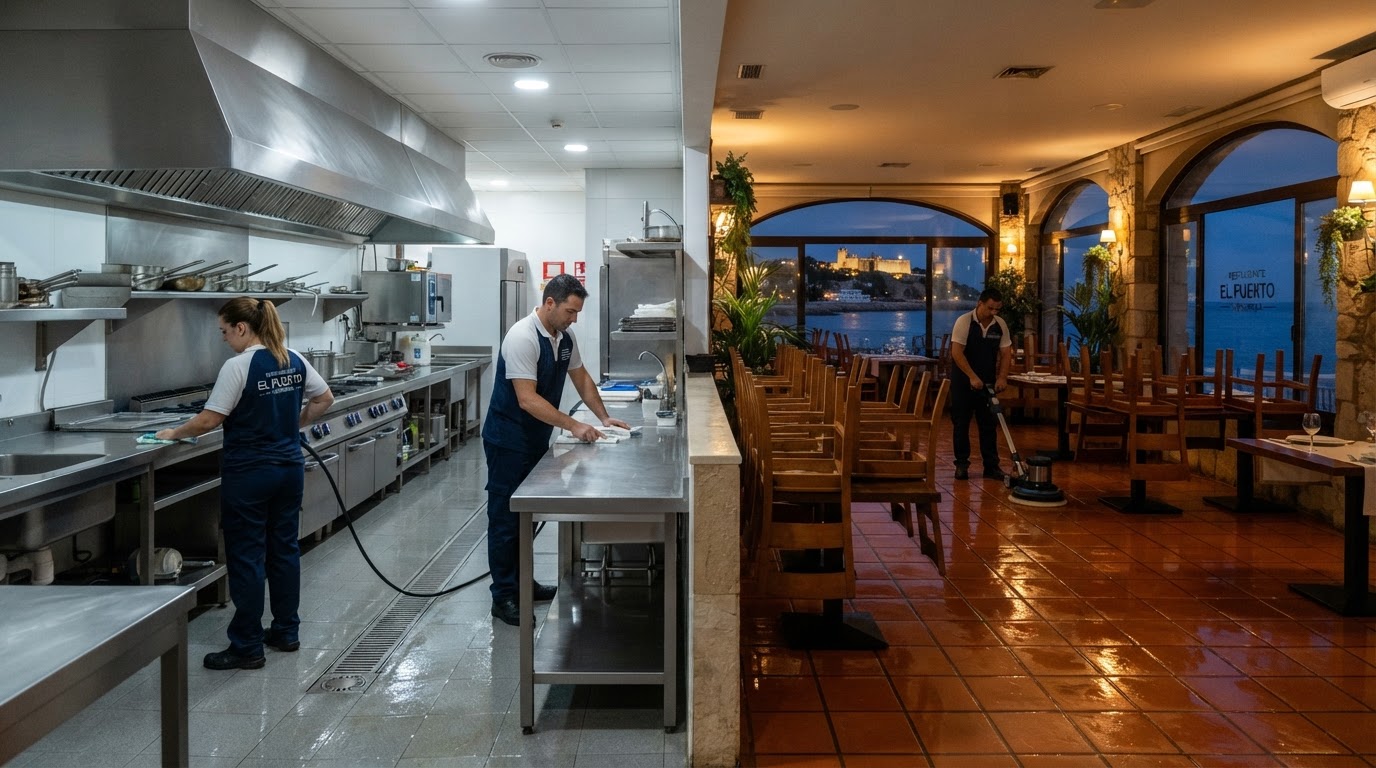 Limpieza de restaurantes y bares en Fuengirola